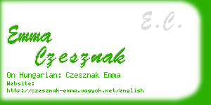 emma czesznak business card